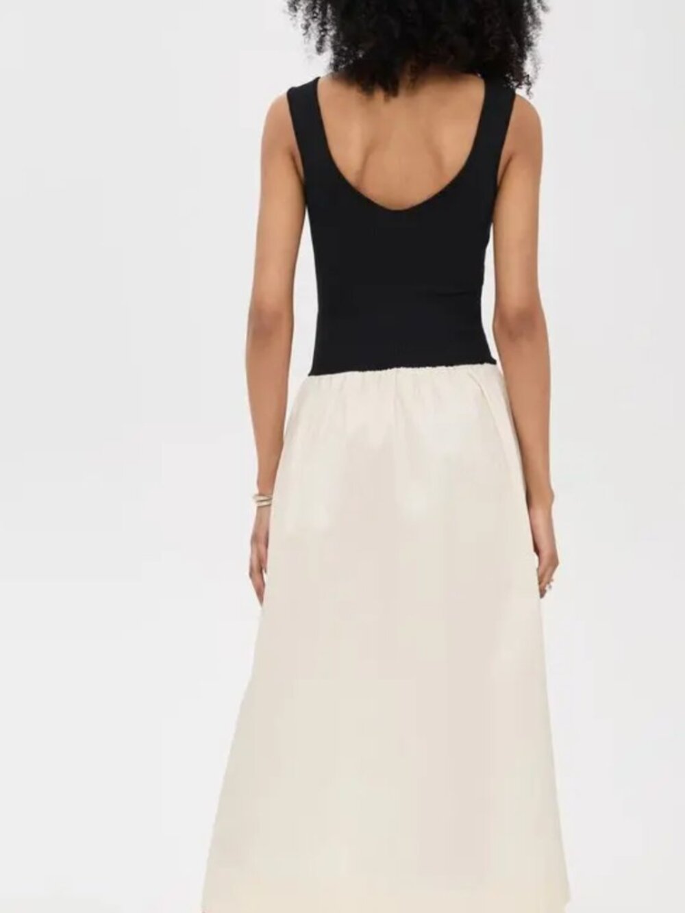 NWT Rails Raquel Dress Bodice Keyhole - Black Ivory - S - Picture 2 of 9
